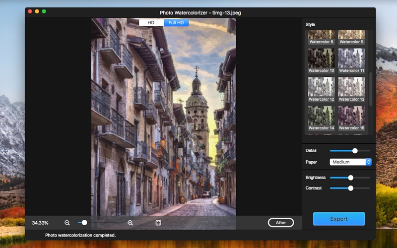照片水彩画水彩艺术滤镜