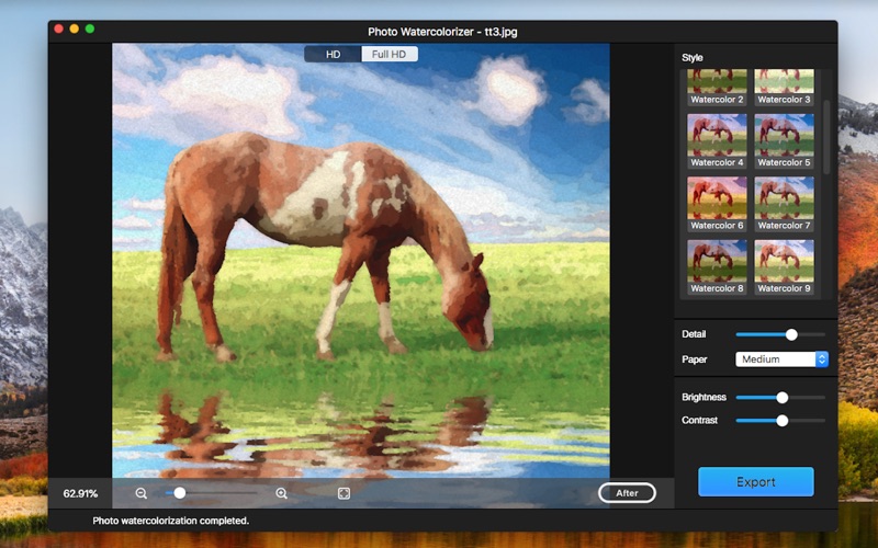 照片水彩画水彩艺术滤镜