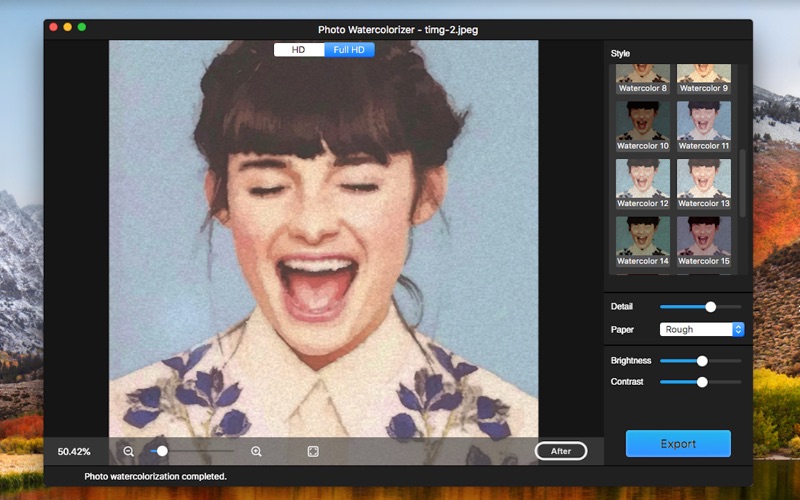 照片水彩画水彩艺术滤镜