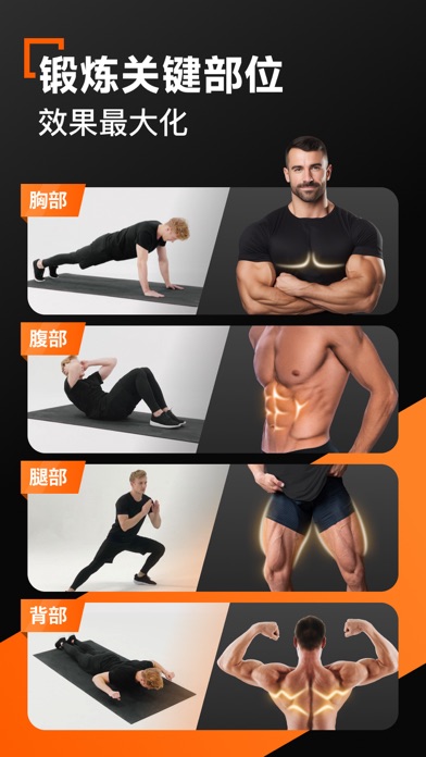 男性家庭锻炼：专业的健身应用