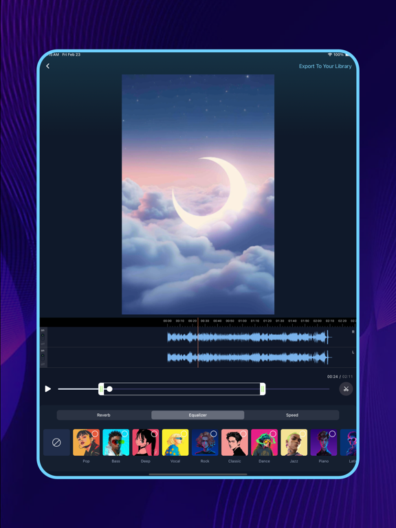 音频剪辑 - 混音混响和音效设置