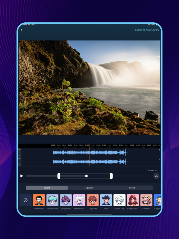 音频剪辑 - 混音混响和音效设置