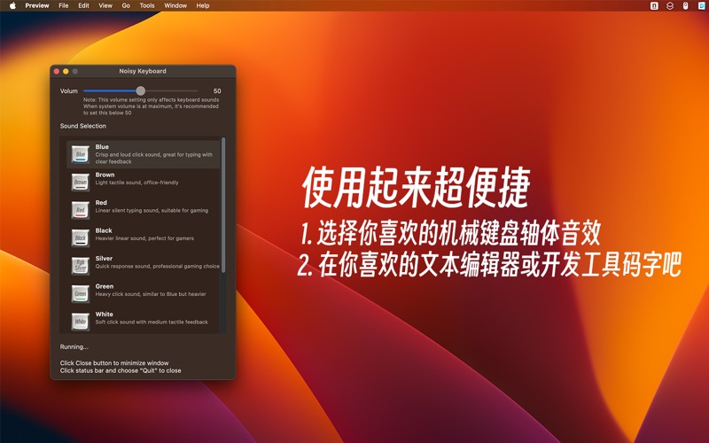 NoisyKeyboard_机械键盘音效模拟