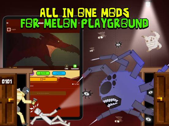 3D模组 对于 甜瓜游乐场 : 武器 附加组件 布娃娃