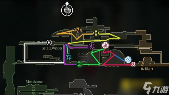 《空洞骑士丝之歌》甲木林怎么过-甲木林全收集流程图文攻略