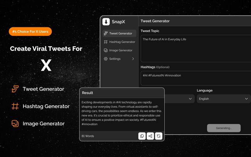 SnapX_X创作者的AI创作神器