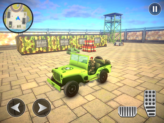 军队货车驾驶游戏 - 货物停车模拟器