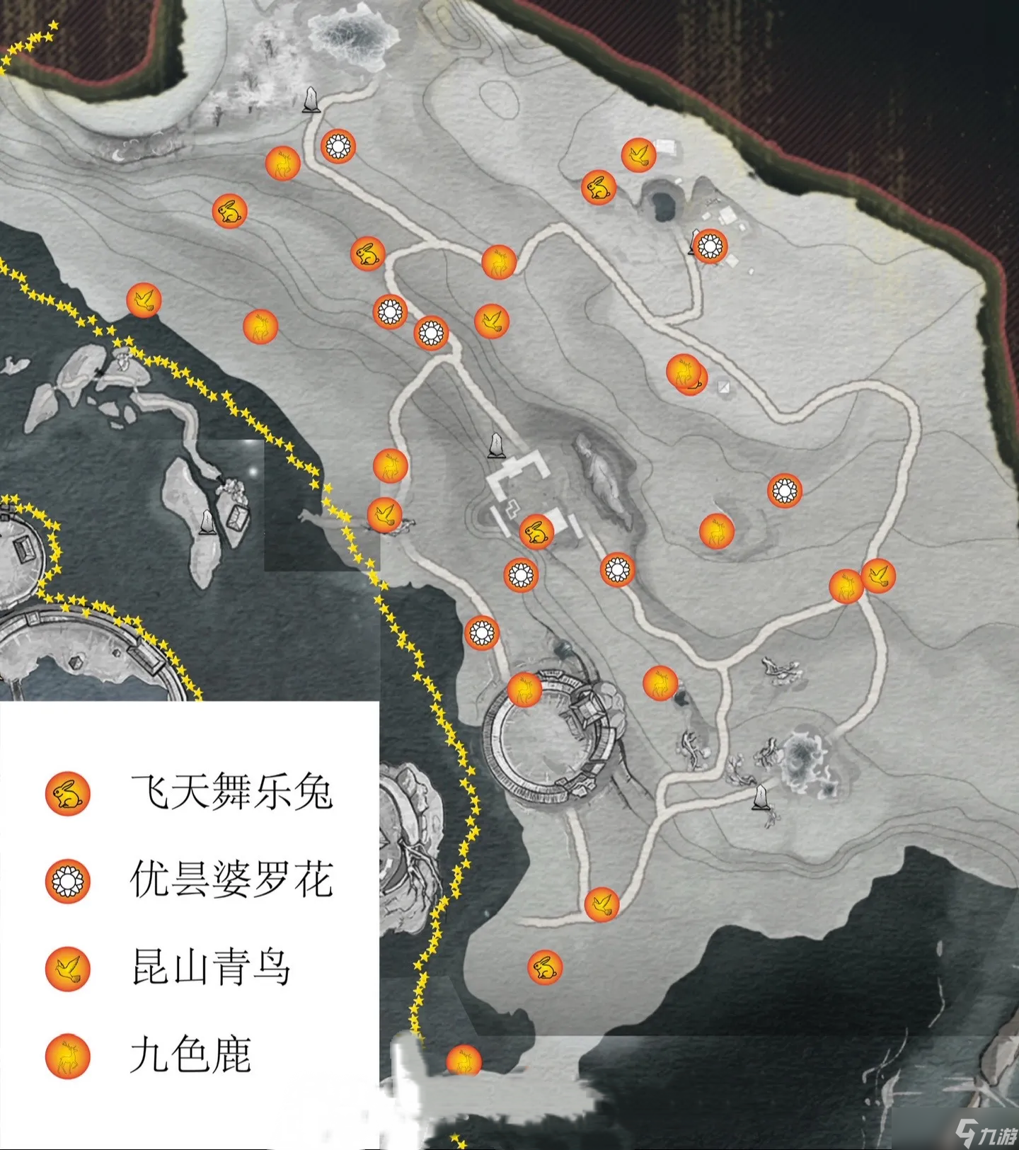燕云十六声河西蹊跷点位（更新武威山30蹊跷）