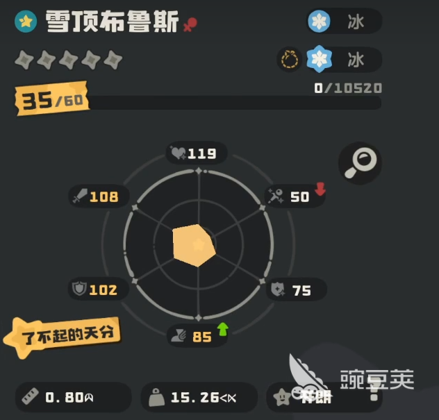 洛克王国世界雪顶布鲁斯怎么样