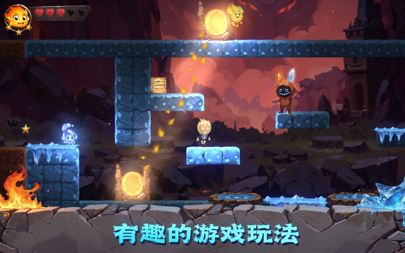 冰火疯狂逃脱_迷宫跳跳大冒险