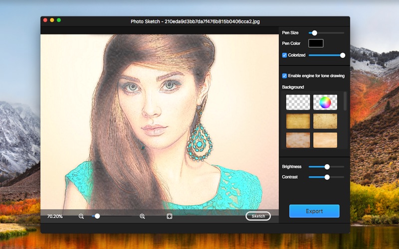 我的照片素描图片素描编辑