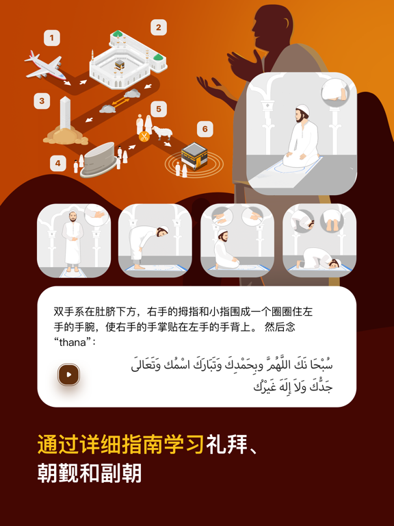 穆斯林 和 古兰经 》专业版 - 祷告时间段 唤礼 天房