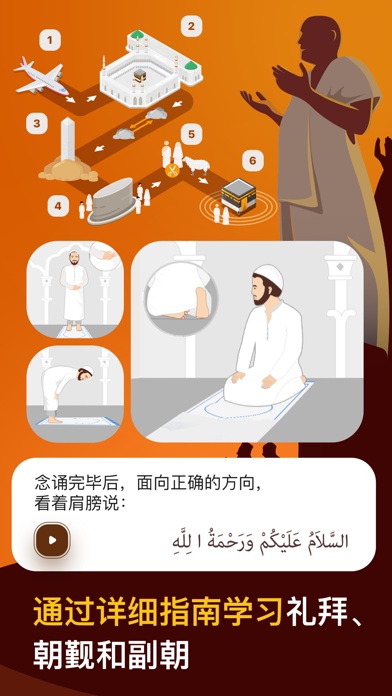 穆斯林 和 古兰经 》专业版 - 祷告时间段 唤礼 天房