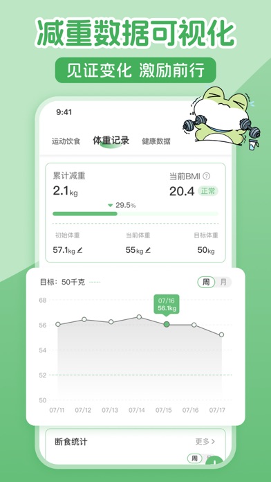 青蛙减肥记-减肥软件&减脂轻断食&卡路里热量记录