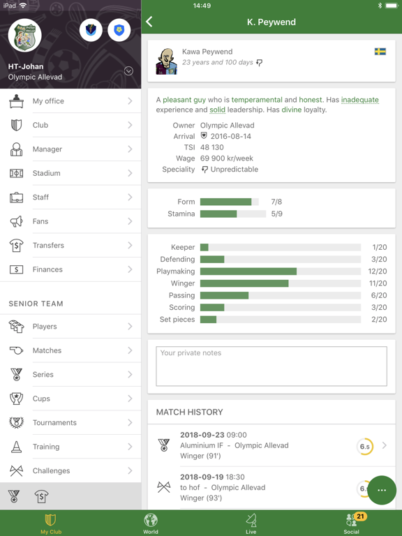 Hattrick 足球经理游戏