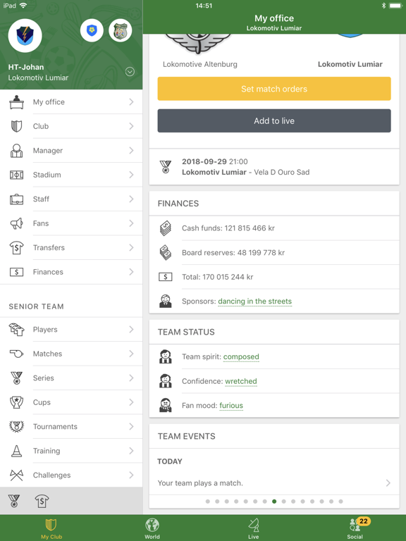 Hattrick 足球经理游戏