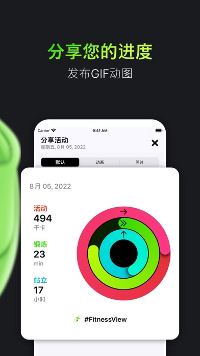 体能训练健身记录 FitnessView