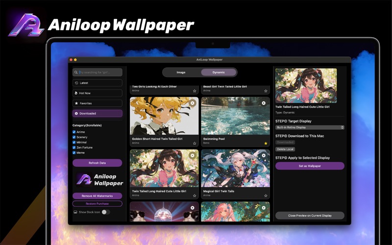 灵动壁纸Aniloop动态4K超清桌面引擎