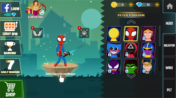 蜘蛛火柴人格斗无广告版下载v1.3.38