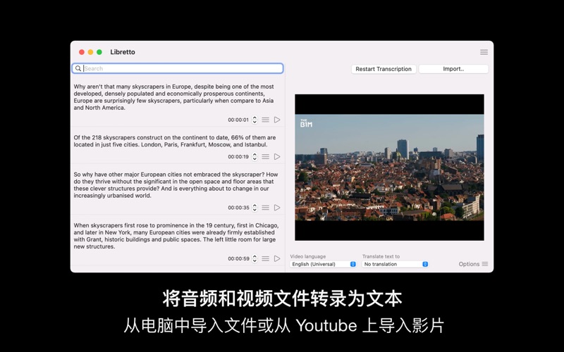 LibrettoAI语音转文字与字幕