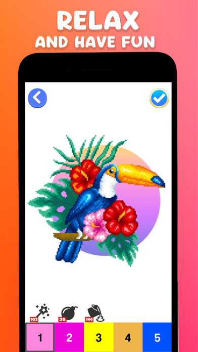填色应用程序按数字填色