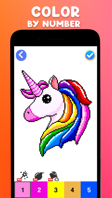 填色应用程序按数字填色
