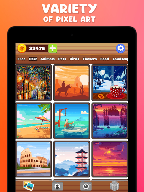 填色应用程序按数字填色