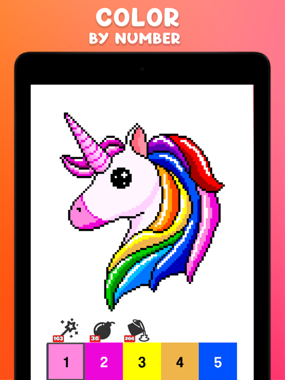 填色应用程序按数字填色