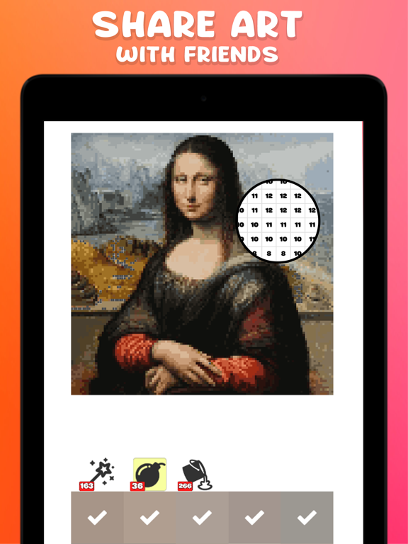 填色应用程序按数字填色