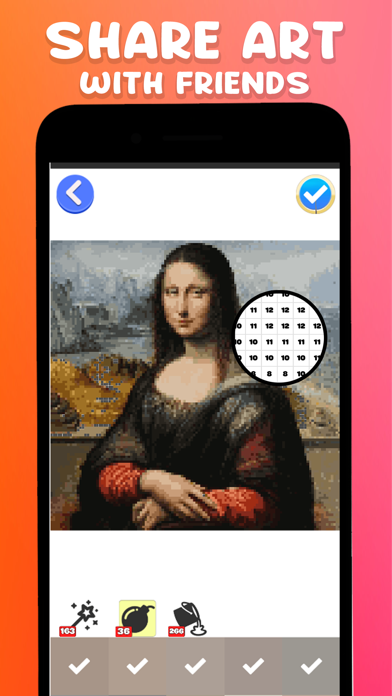 填色应用程序按数字填色