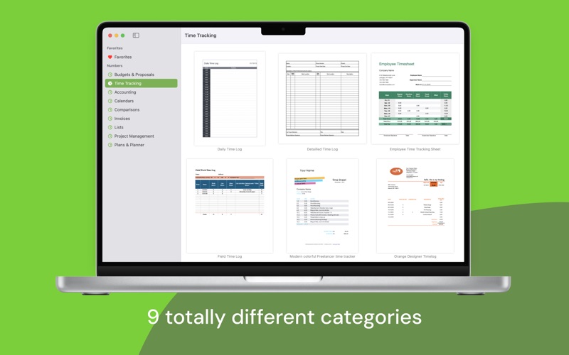 为专业Numbers模板
