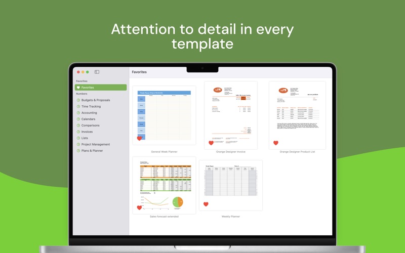为专业Numbers模板