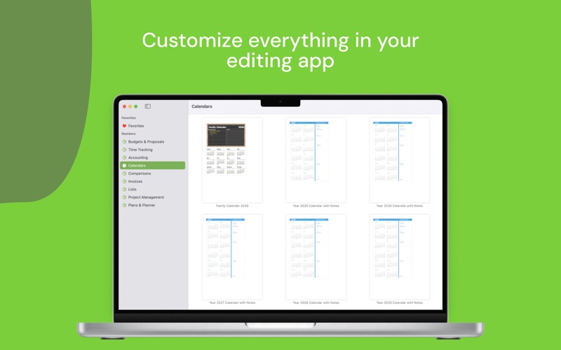 为专业Numbers模板