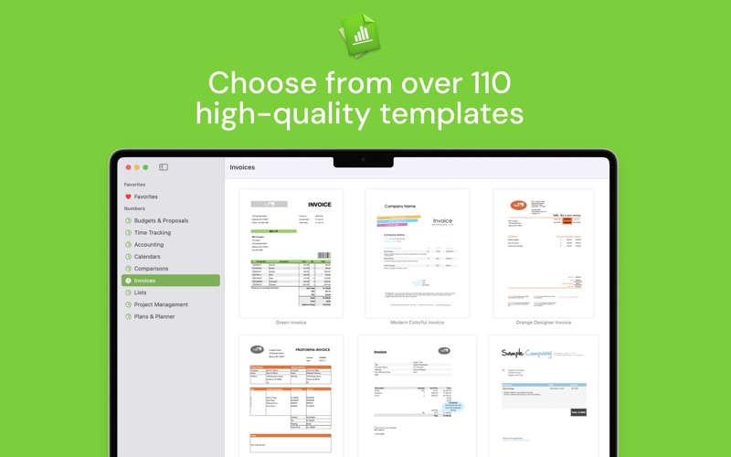 为专业Numbers模板