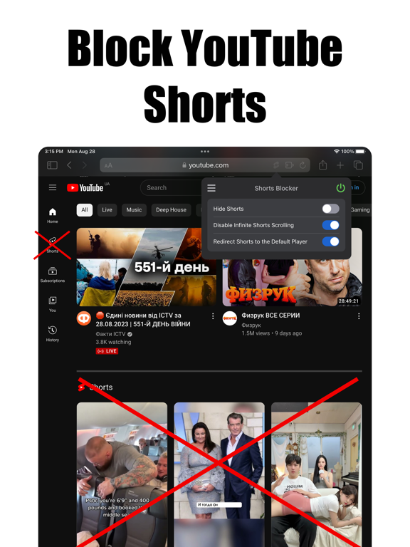 YouTubeShorts拦截器