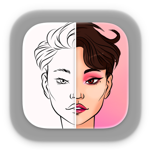 化妆大师素描_妆容画图工具和绘画板