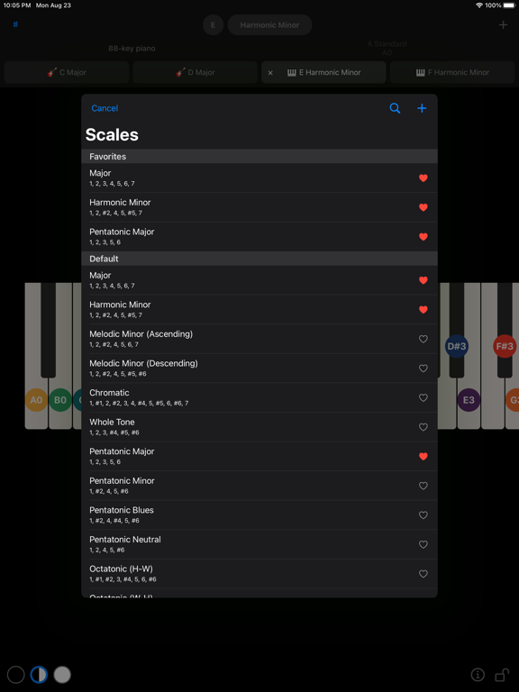 InstrumentScales吉他贝斯钢琴音阶