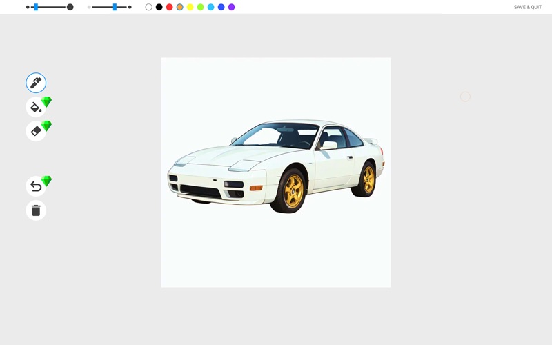 汽车填色书与绘画