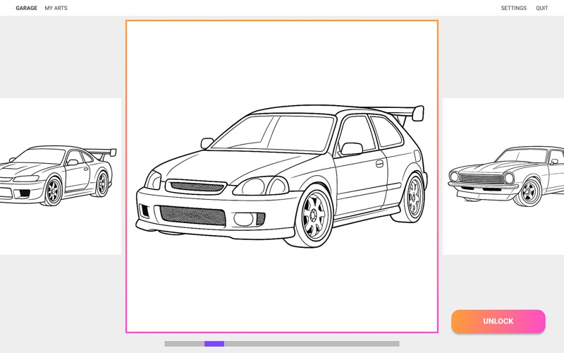 汽车填色书与绘画