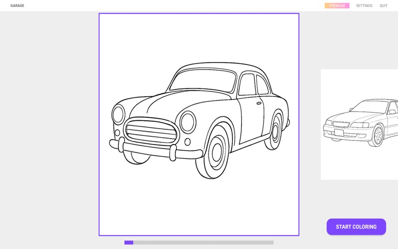 汽车填色书与绘画