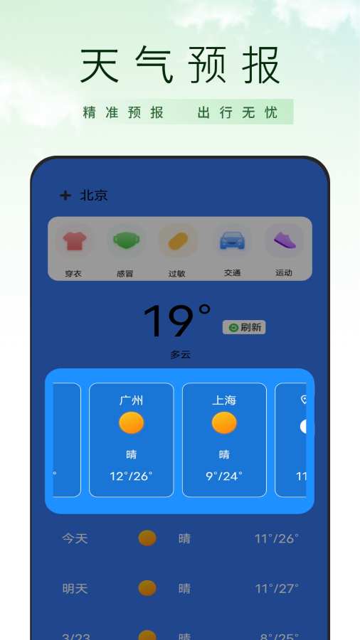 天气气象预报