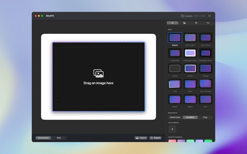 ShotFit_截图美化与3D样机背景