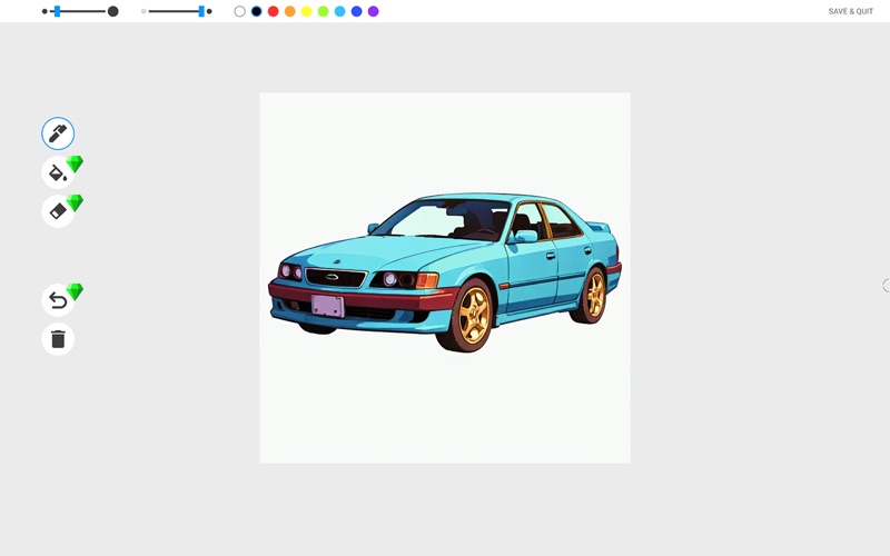 汽车填色书与绘画