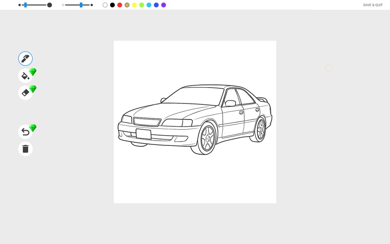 汽车填色书与绘画