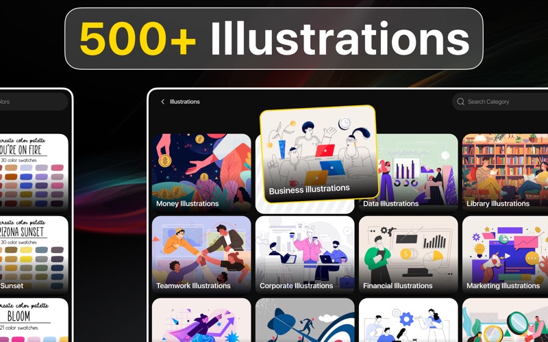 绘画用画笔和工具用于Procreate