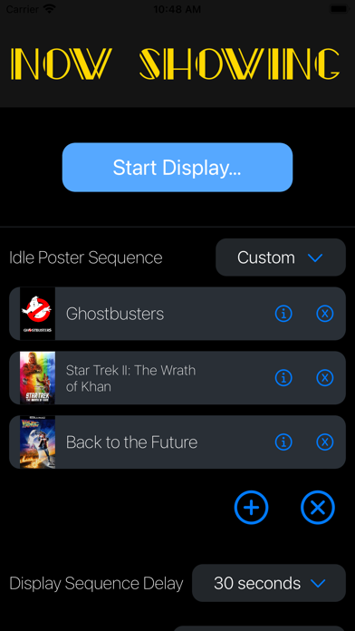 正在放映电影海报电视