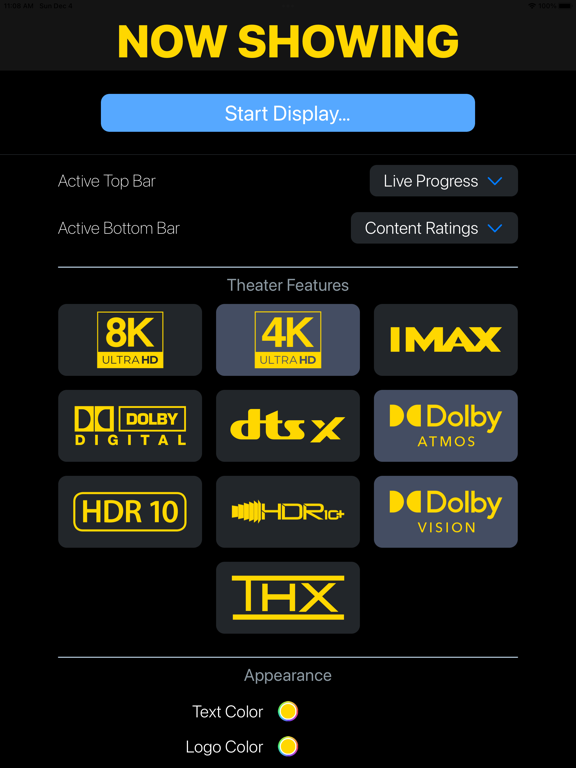 正在放映电影海报电视