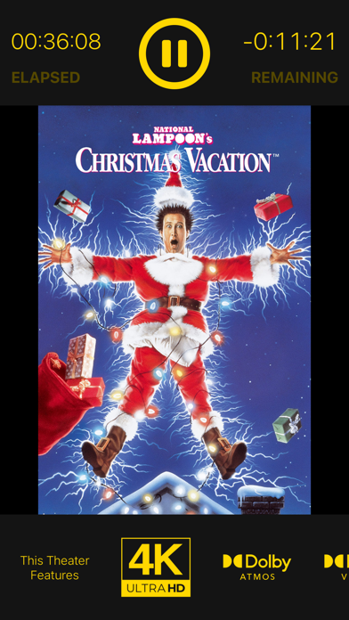 正在放映电影海报电视