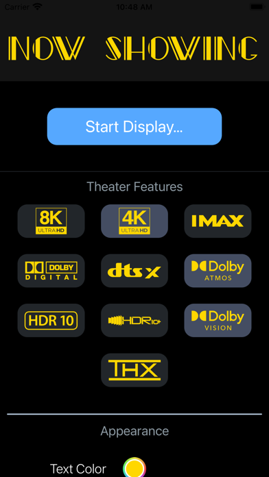 正在放映电影海报电视