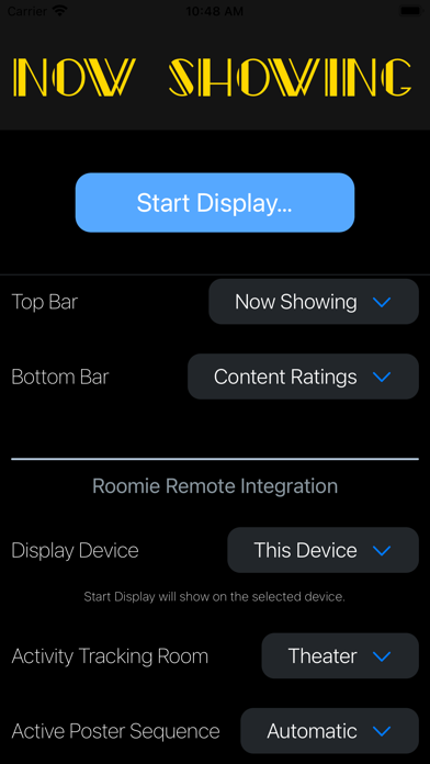 正在放映电影海报电视